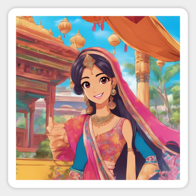 Indian collection of stylish Magnet by animegirlnft